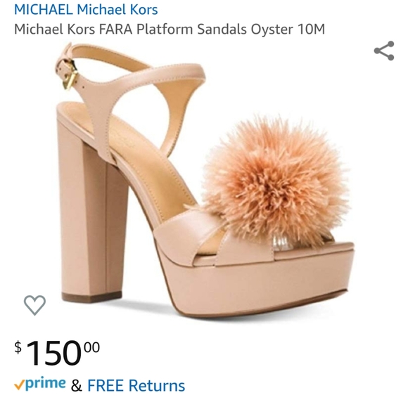 Michaels Kors Fara heels feather sandals - Picture 3 of 8